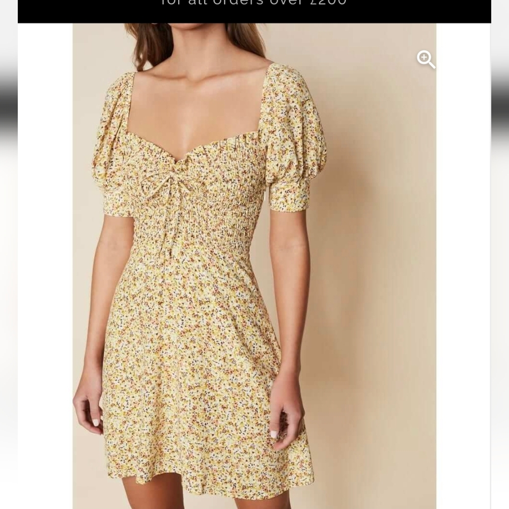 Faithfull the brand Dulcia mini dress EUC
